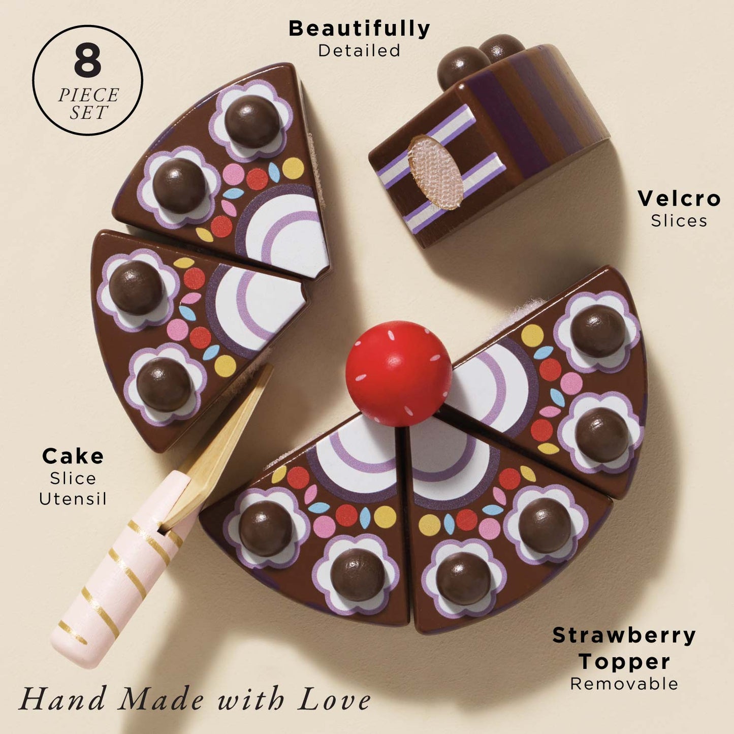 Chocolate Gateau Sliceable Cake - Toby Tiger UK