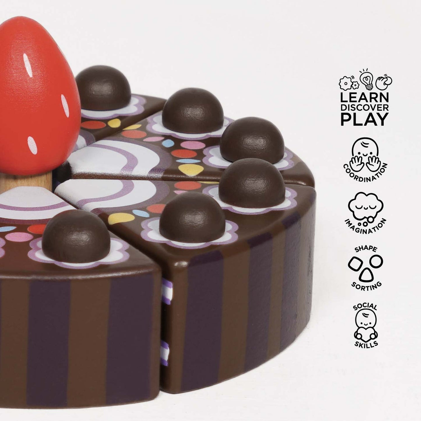 Chocolate Gateau Sliceable Cake - Toby Tiger UK