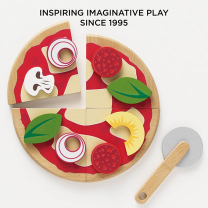 Pizza & Toppings with Slice Cutter - Toby Tiger UK