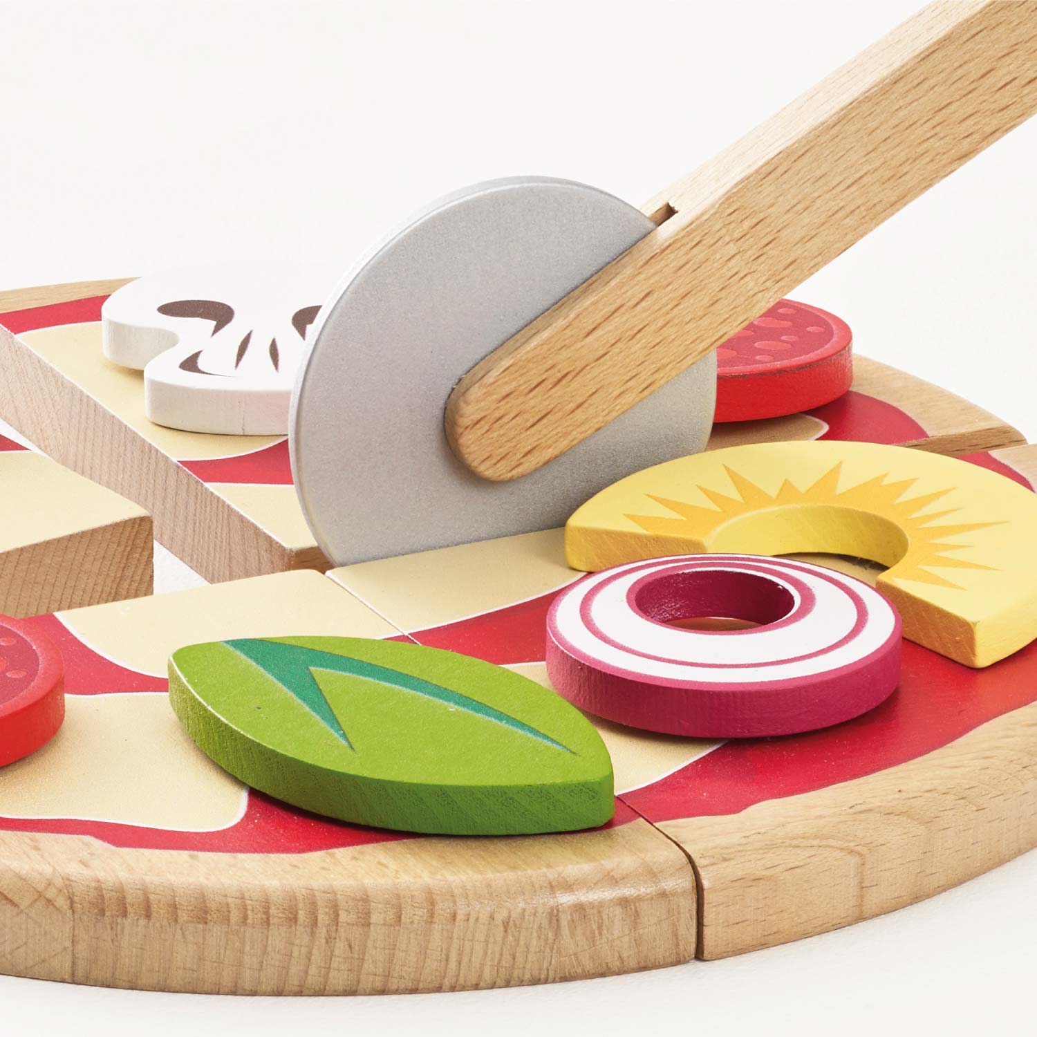 Pizza & Toppings with Slice Cutter - Toby Tiger UK