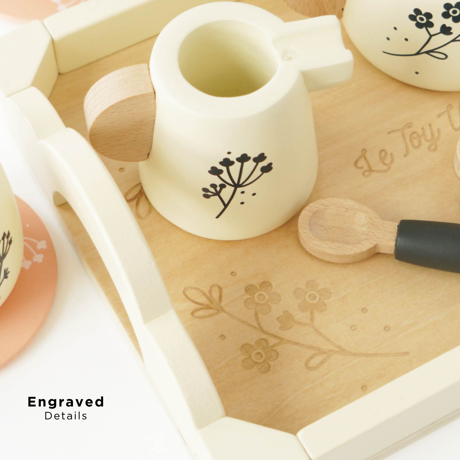 Wooden Tea Set & Tray - Toby Tiger