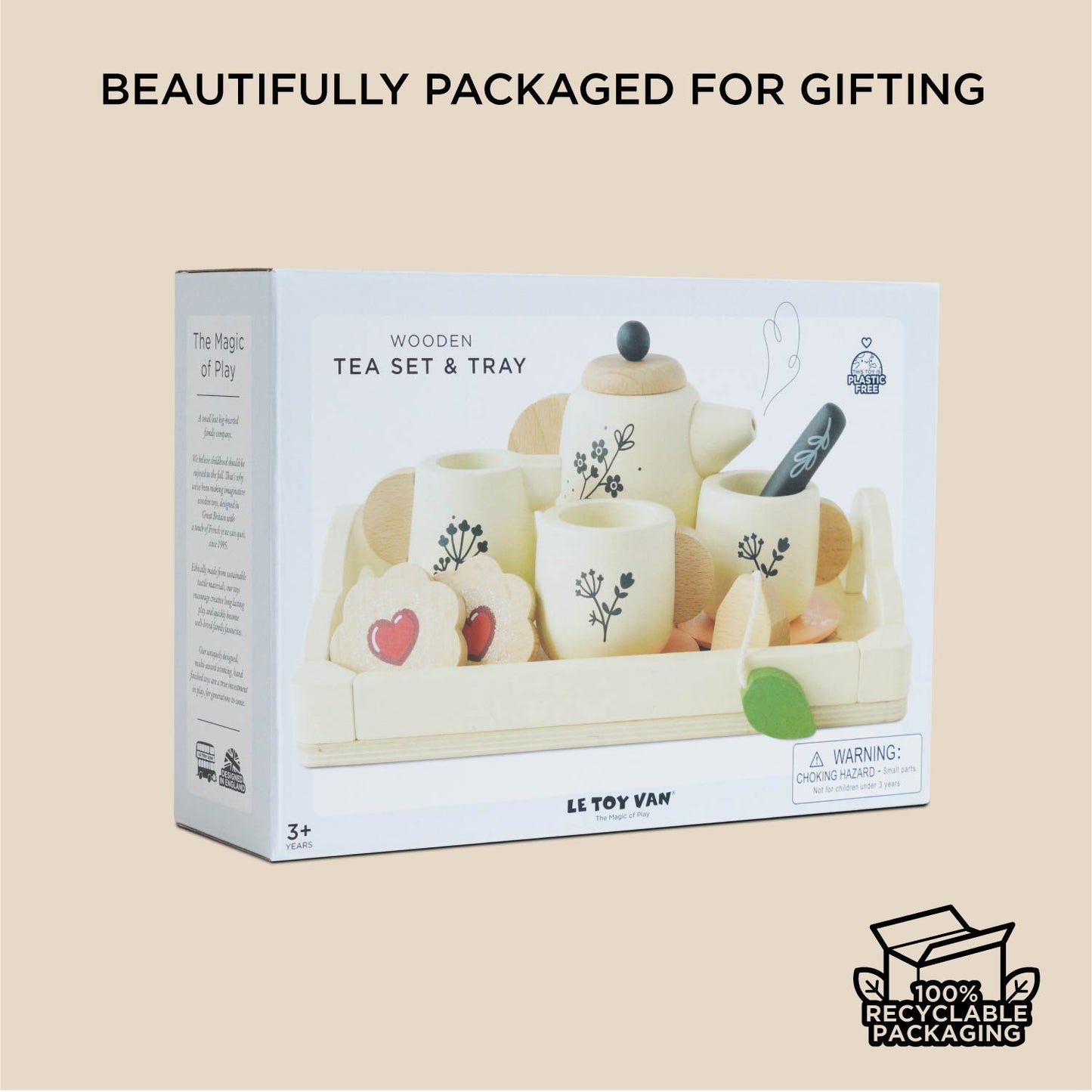 Wooden Tea Set & Tray - Toby Tiger