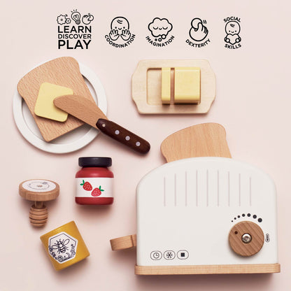 Pop-up Toaster and Breakfast Set - Toby Tiger UK