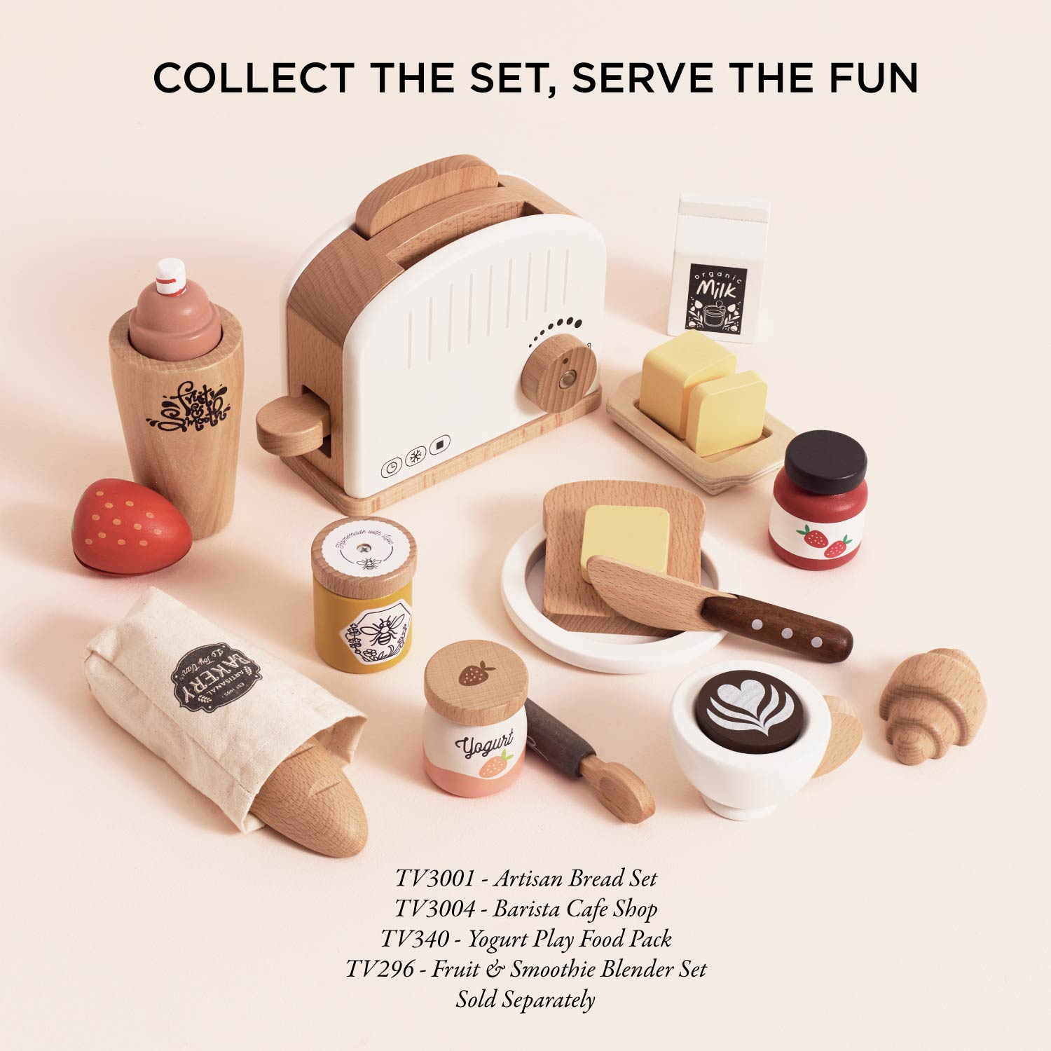 Pop-up Toaster and Breakfast Set - Toby Tiger UK