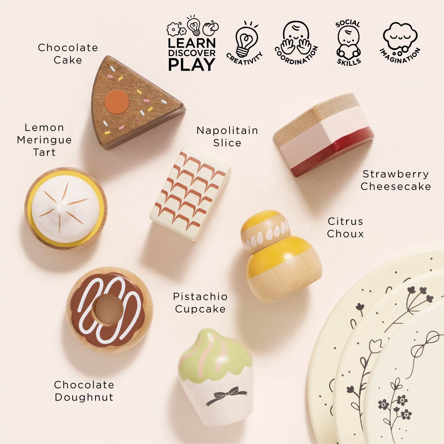 Three Tier Cake Stand - Toby Tiger UK