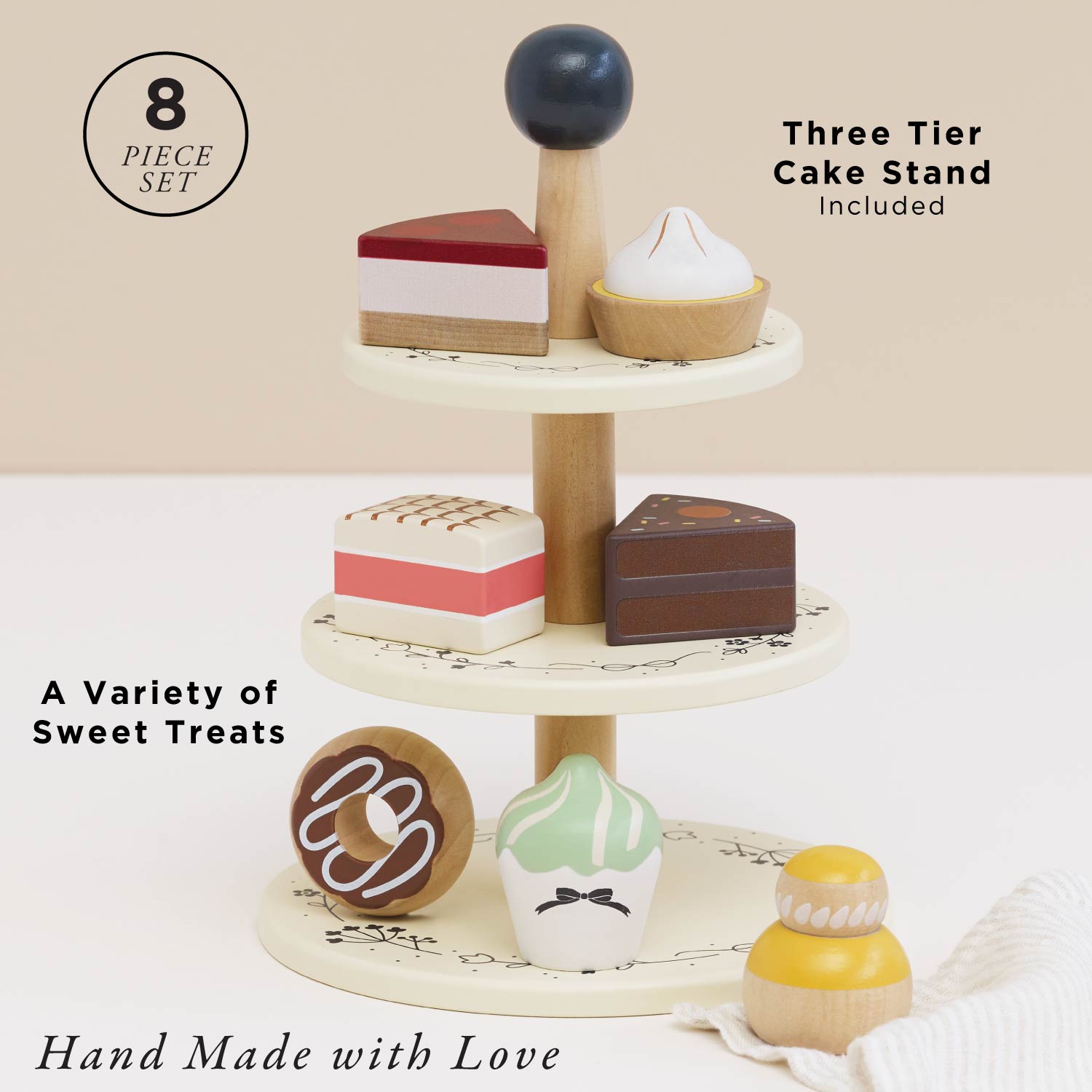 Three Tier Cake Stand - Toby Tiger UK
