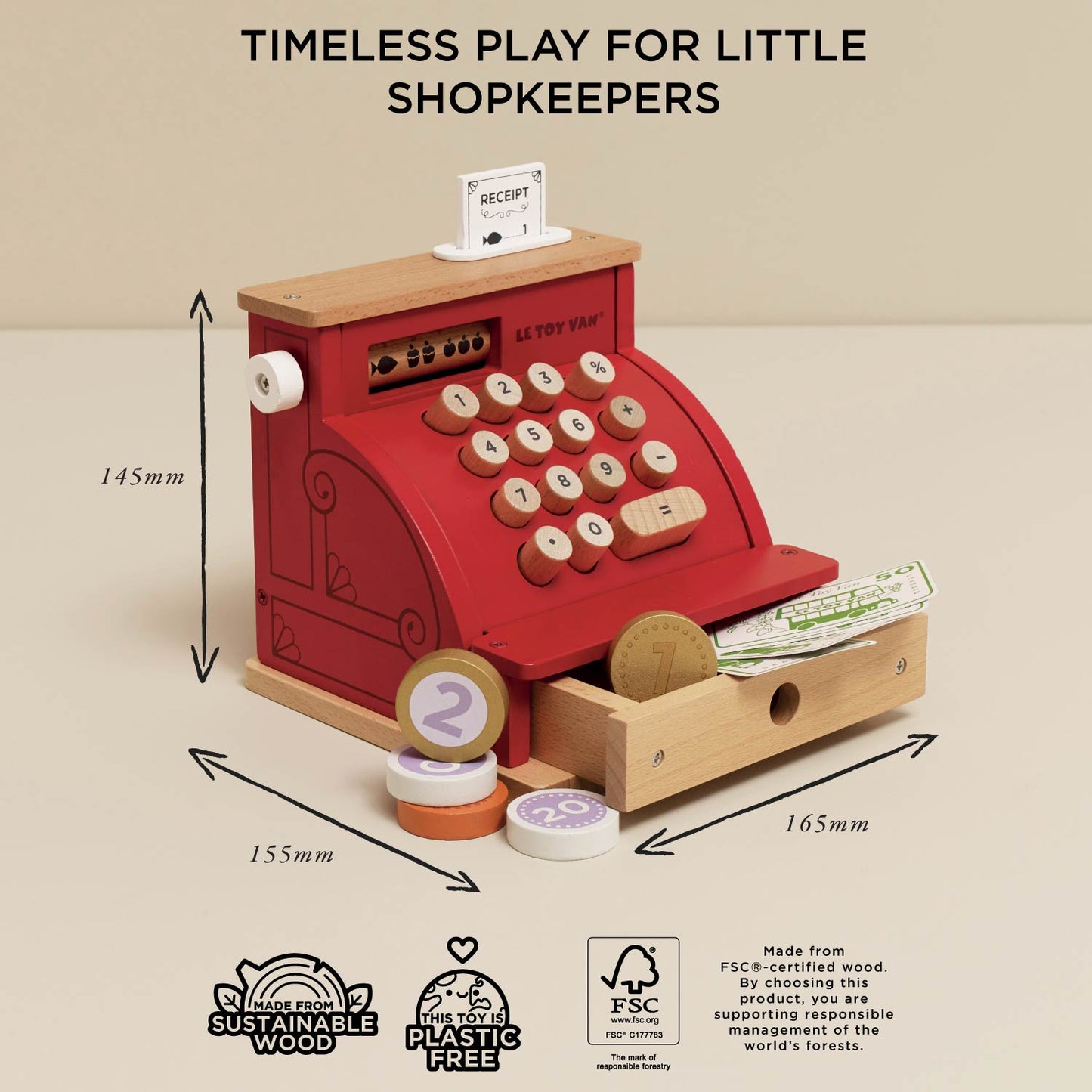 Shop Till - Cash Register & Money - Toby Tiger UK