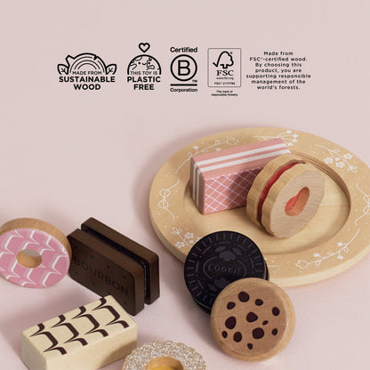 Biscuit & Cookie Set - Wooden Toy - Toby Tiger UK