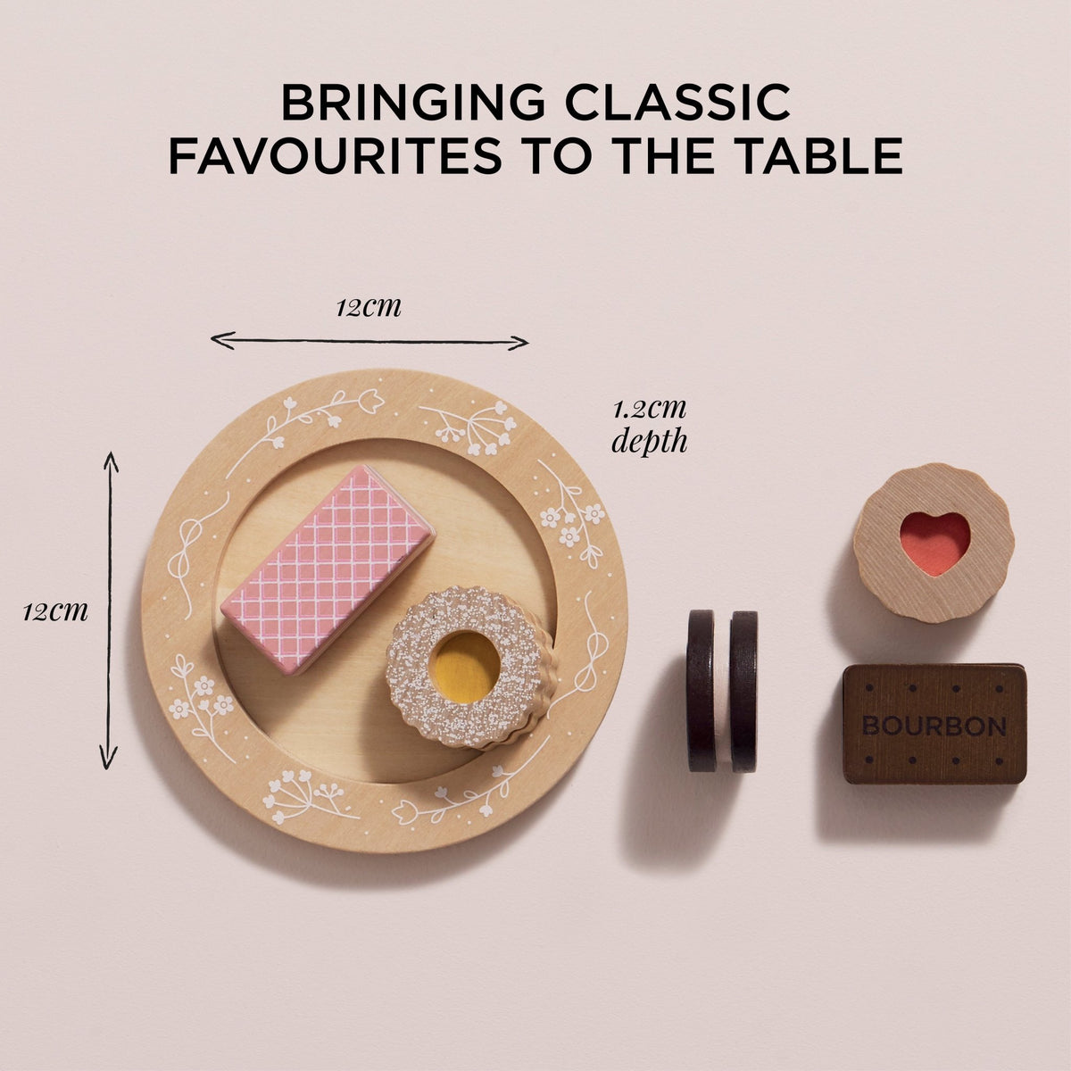 Biscuit & Cookie Set - Wooden Toy - Toby Tiger UK