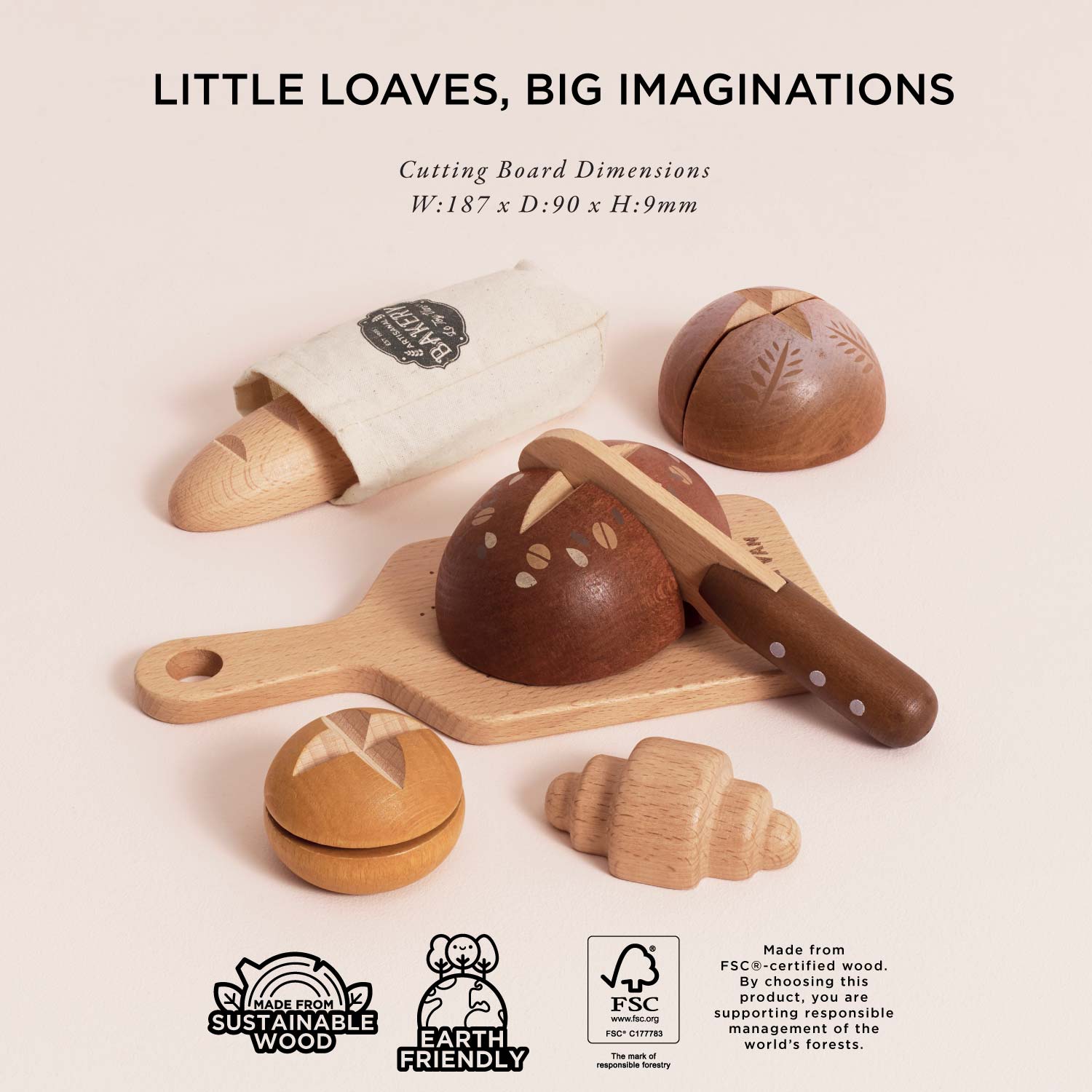 Artisan Bread and Knife Set - Toby Tiger UK