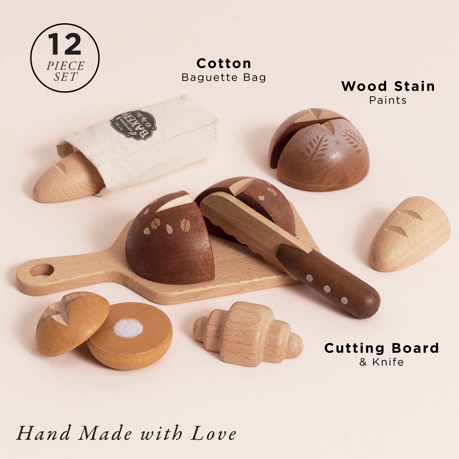 Artisan Bread and Knife Set - Toby Tiger UK