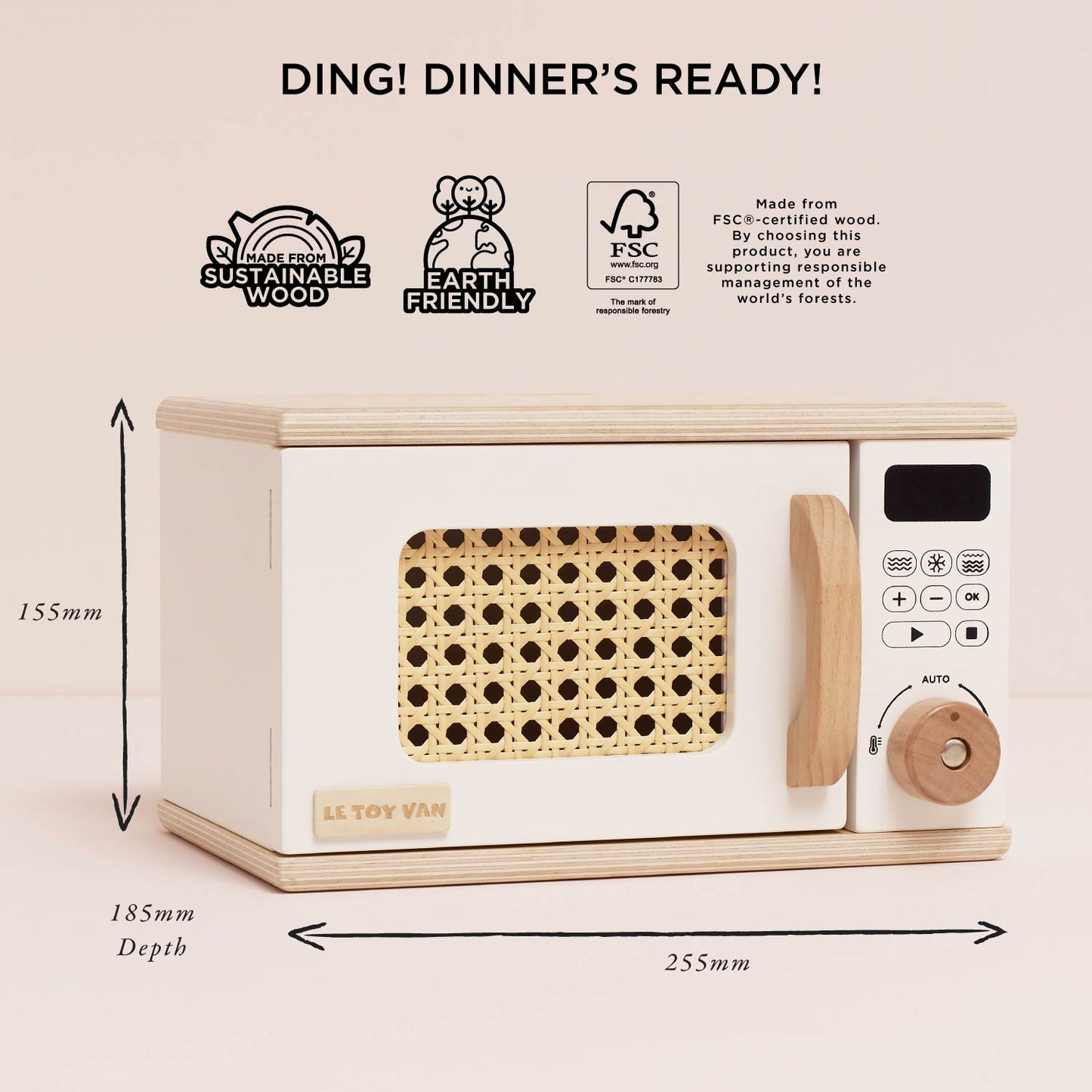 Wooden Microwave - Toby Tiger