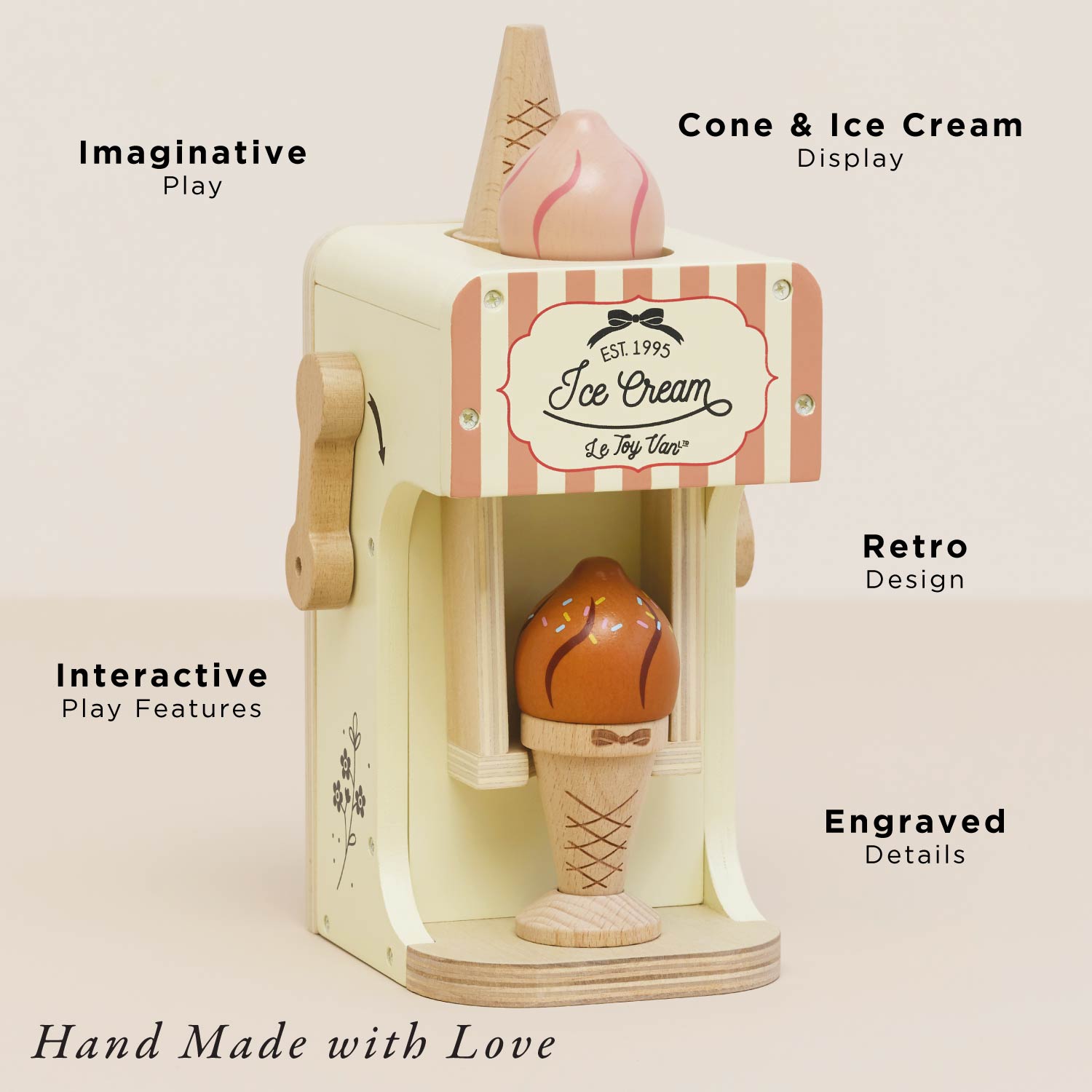 Ice Cream Machine & Play Food Cones - Toby Tiger UK