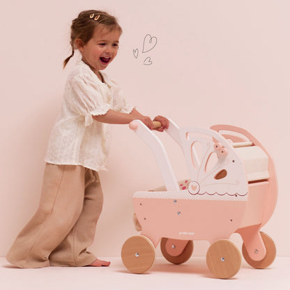 Retro Wooden Doll Pram - Toby Tiger