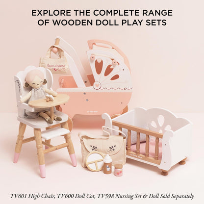 Retro Wooden Doll Pram - Toby Tiger