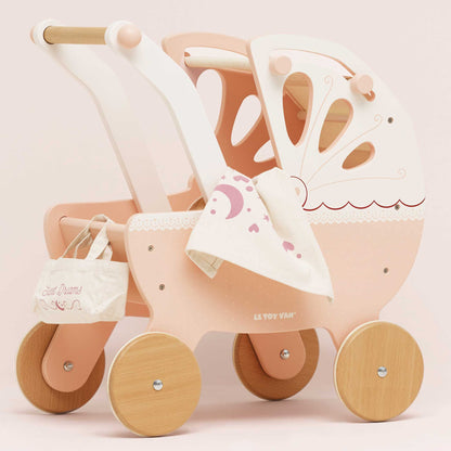 Retro Wooden Doll Pram - Toby Tiger