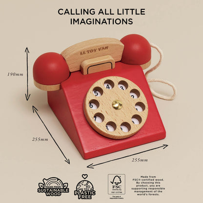 Vintage Wooden Phone - Toby Tiger UK