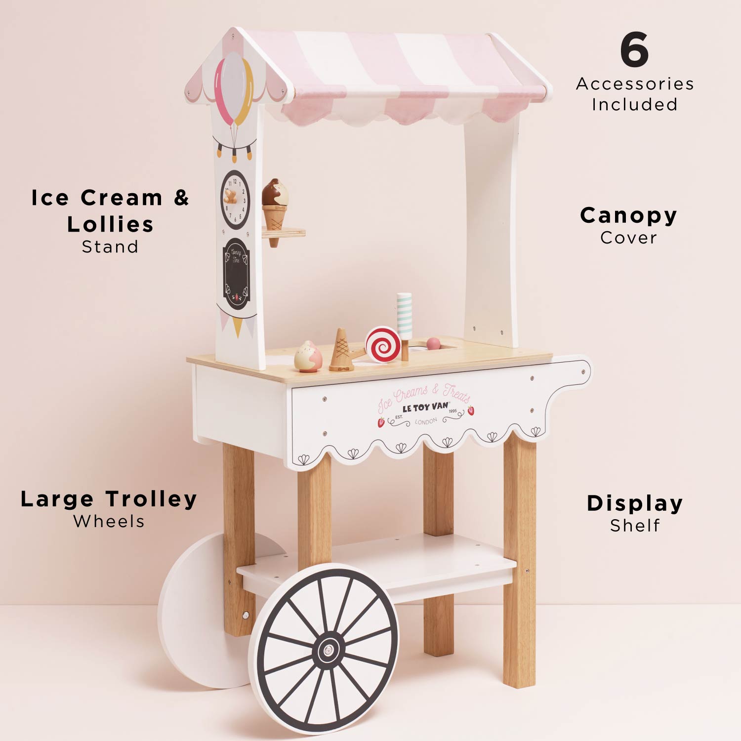Ice Cream Trolley Market Stall - Toby Tiger