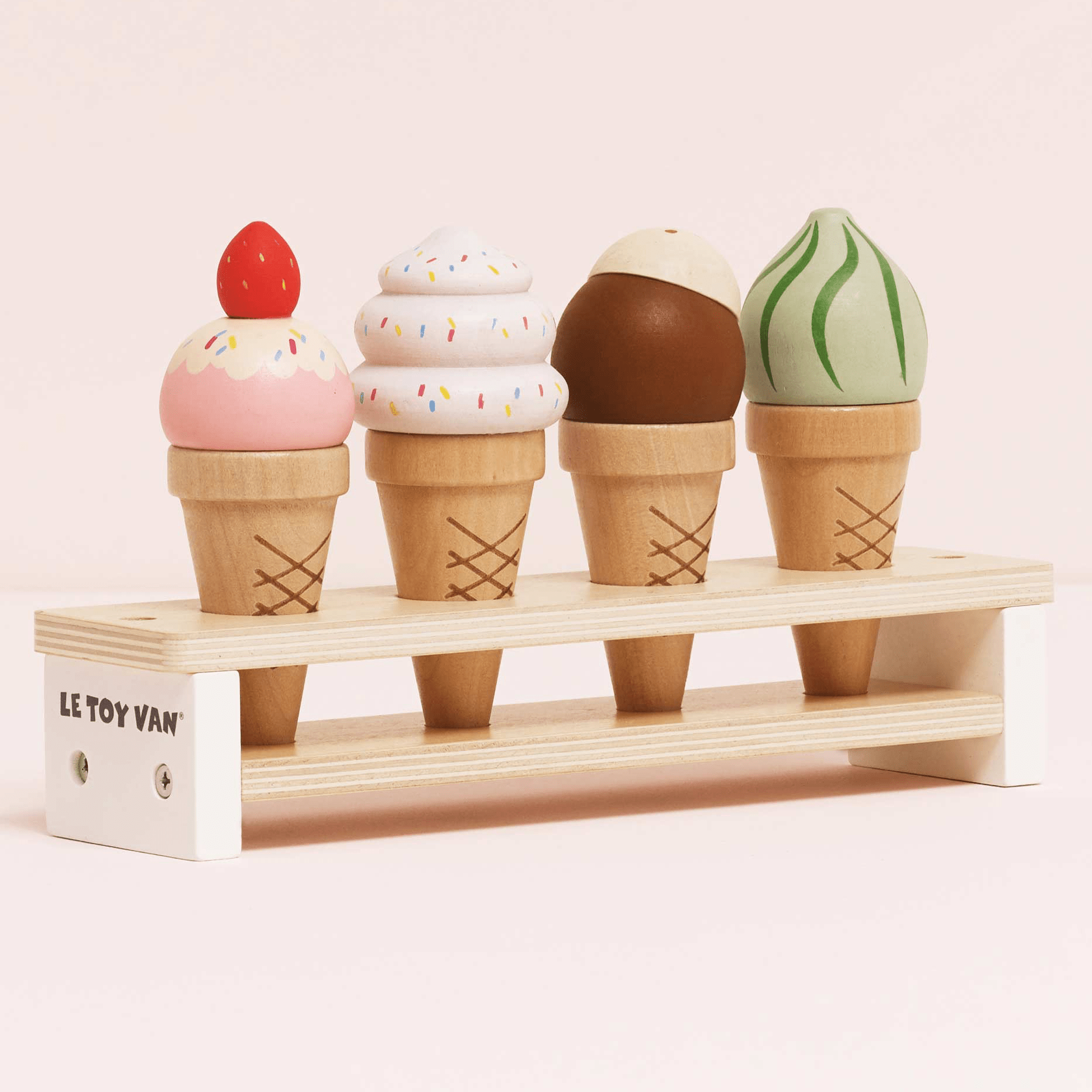 Wooden Ice Cream Cones Set - Toby Tiger UK