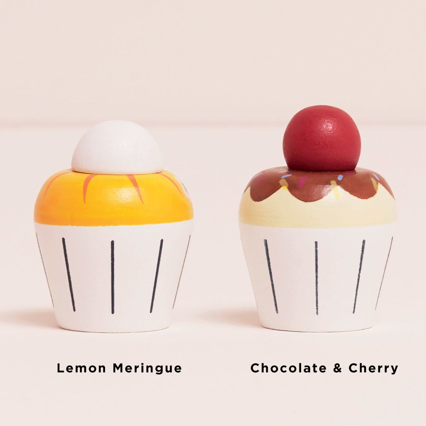 Wooden Cupcake Play Food Set - Toby Tiger UK