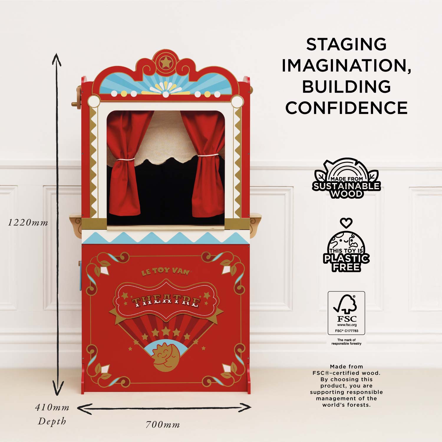 Retro Toy Puppet Theatre - Toby Tiger