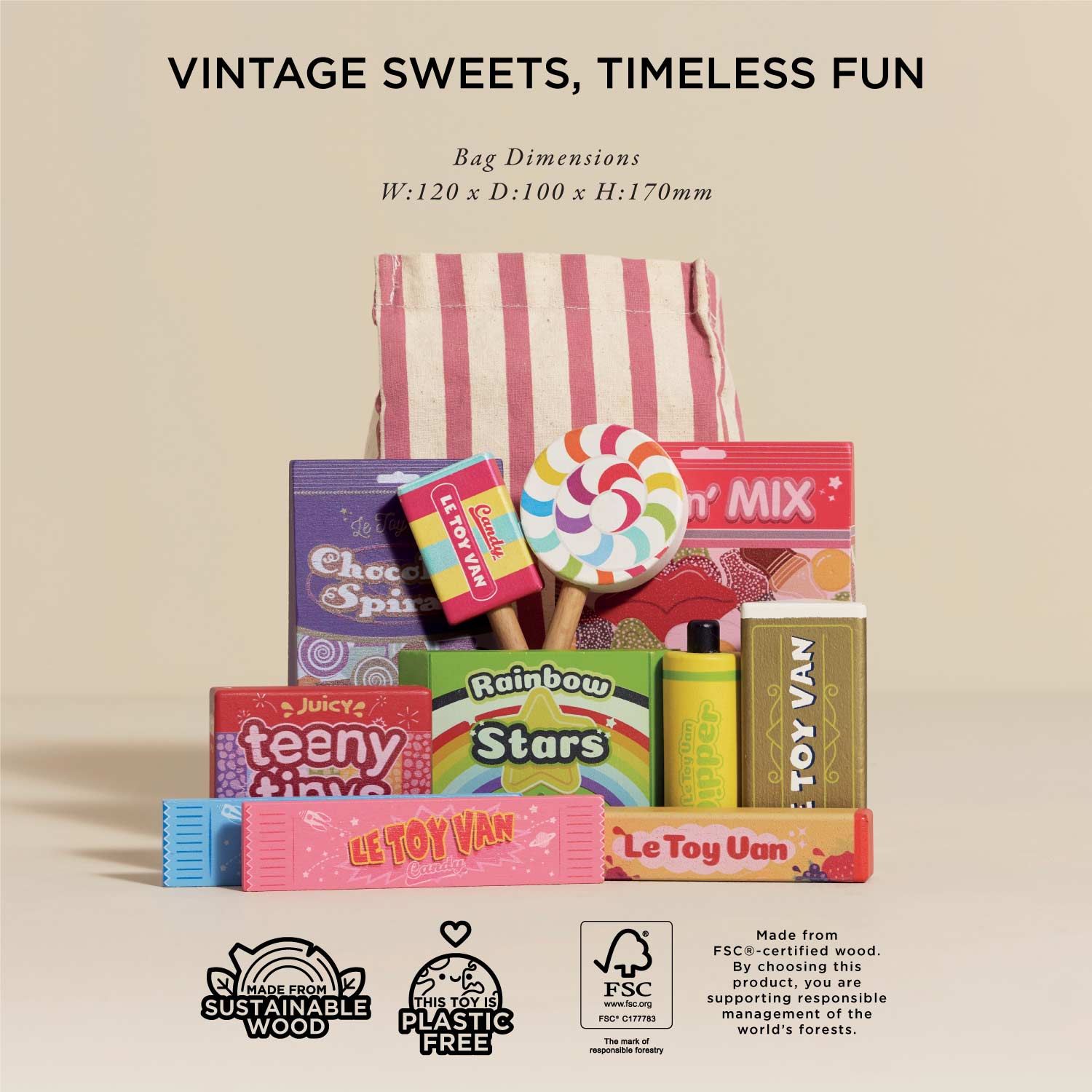 Retro Sweets and Candy Roleplay Set - Toby Tiger UK