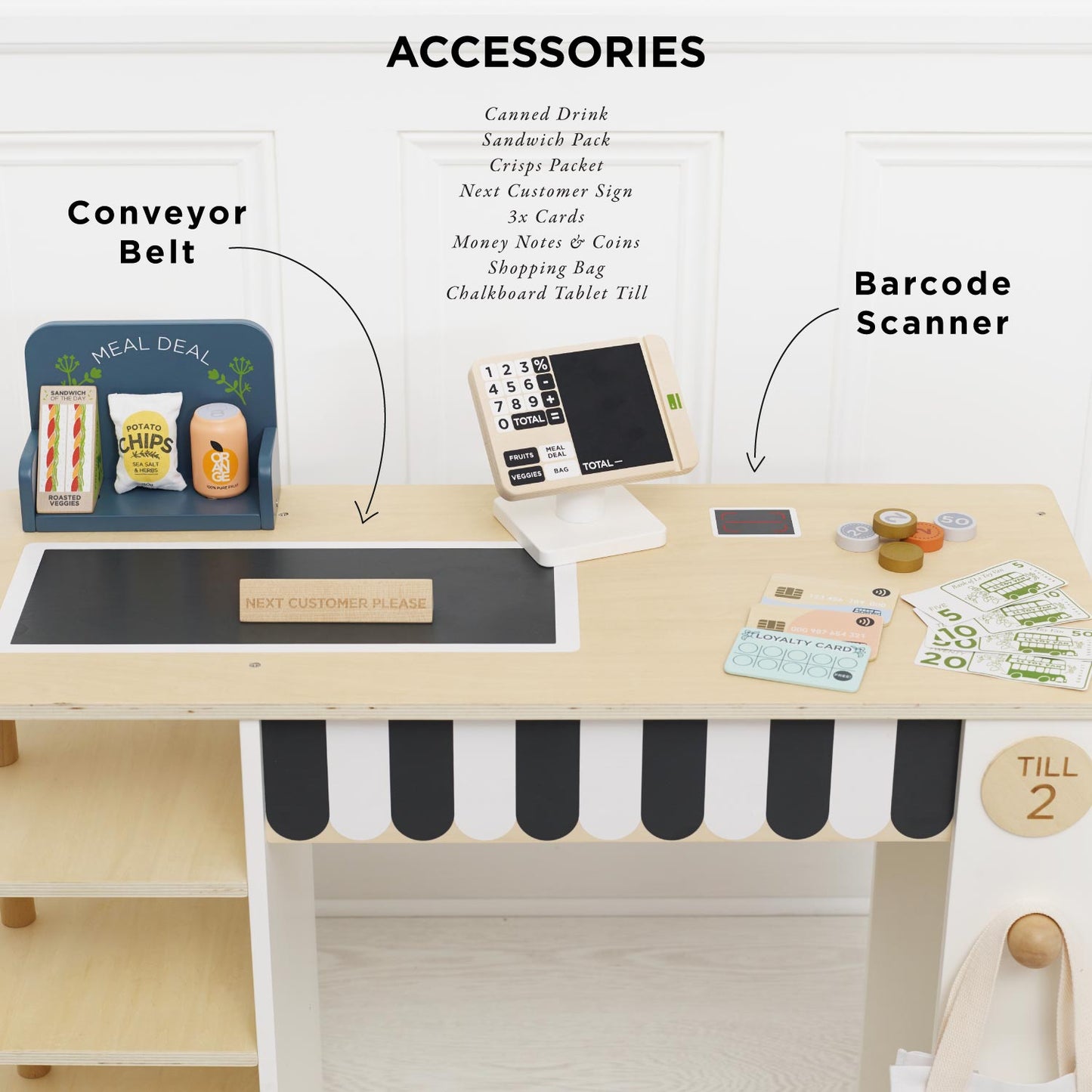 Supermarket Till Checkout & Accessories - Toby Tiger UK