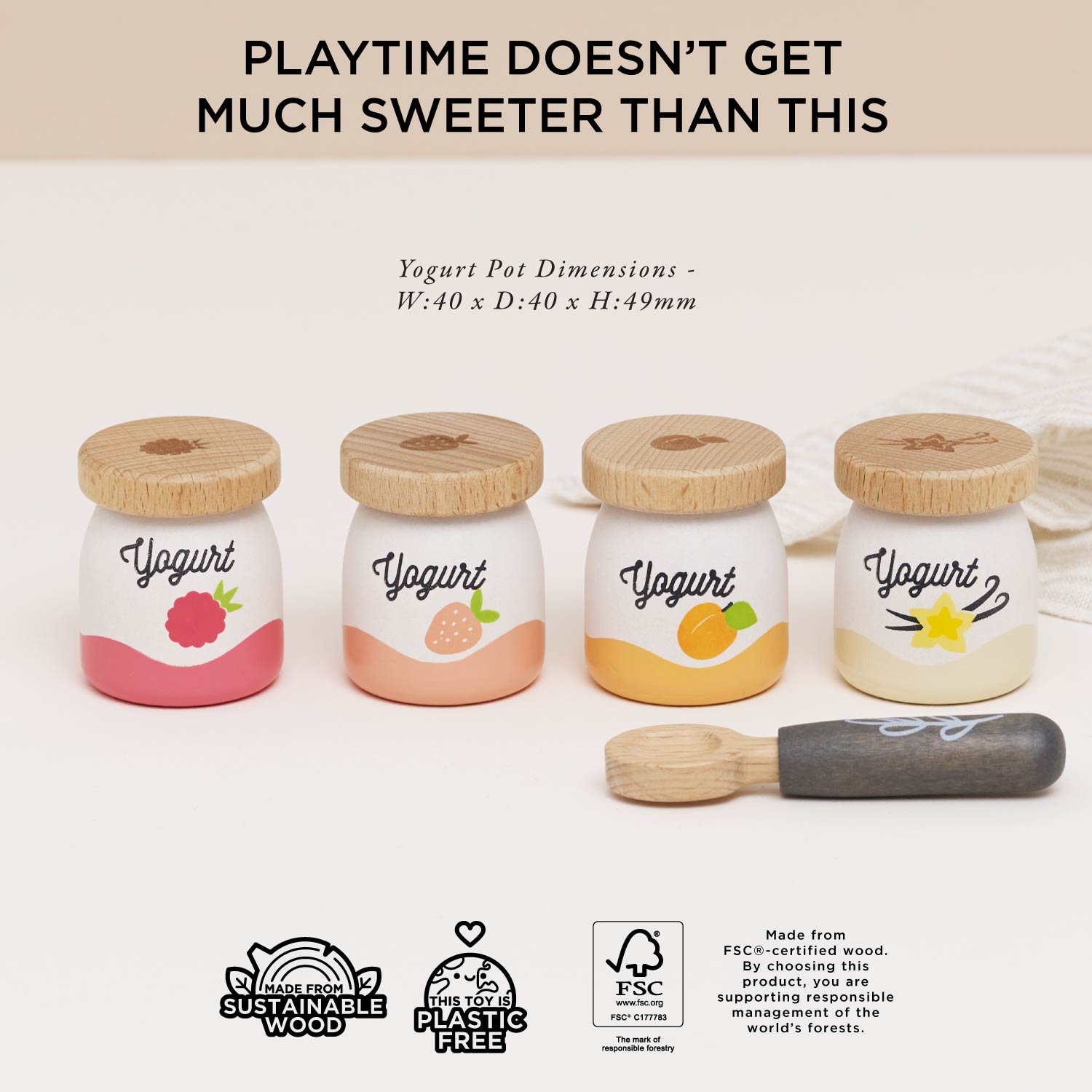 Yogurt Play Food Pack - Toby Tiger UK
