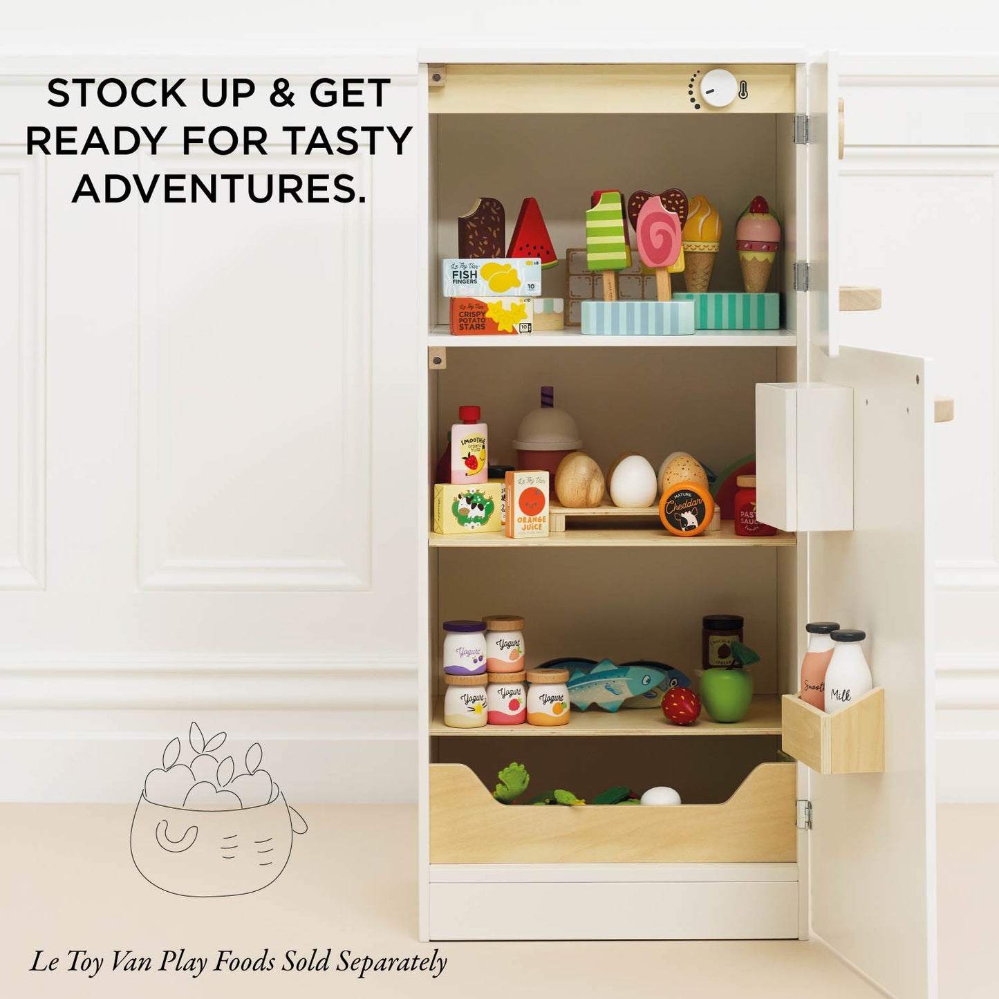 Kitchen Freestanding Fridge Freezer - Toby Tiger