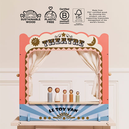 Tabletop Puppet Wooden Theatre - Toby Tiger UK