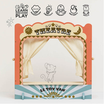 Tabletop Puppet Wooden Theatre - Toby Tiger UK