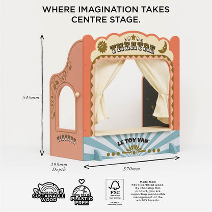 Tabletop Puppet Wooden Theatre - Toby Tiger UK