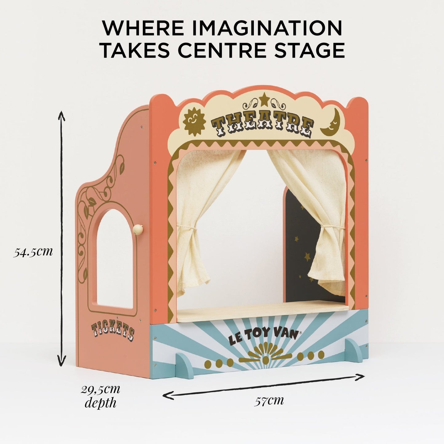 Tabletop Puppet Wooden Theatre - Toby Tiger UK