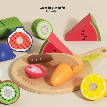 Wooden Chopping Board & Sliceable Play Food - Toby Tiger UK