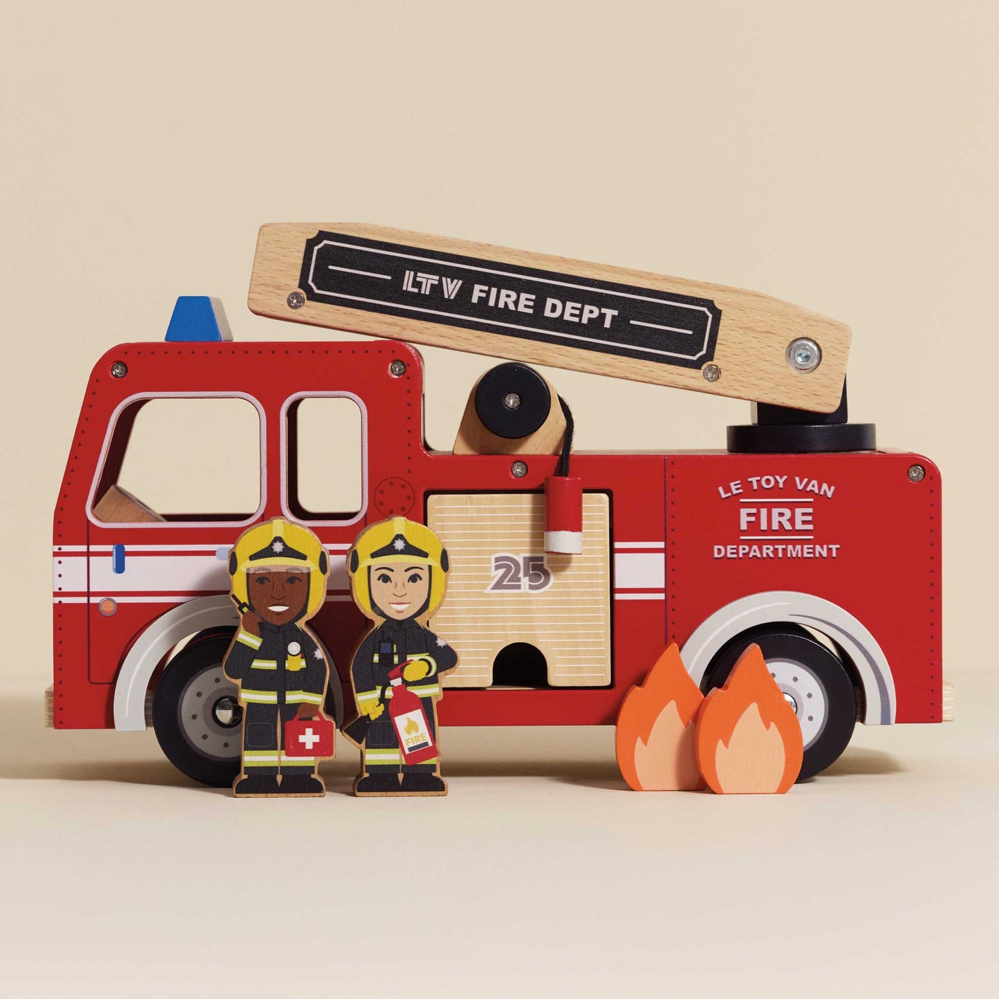 Toy Fire Engine & Characters - Toby Tiger
