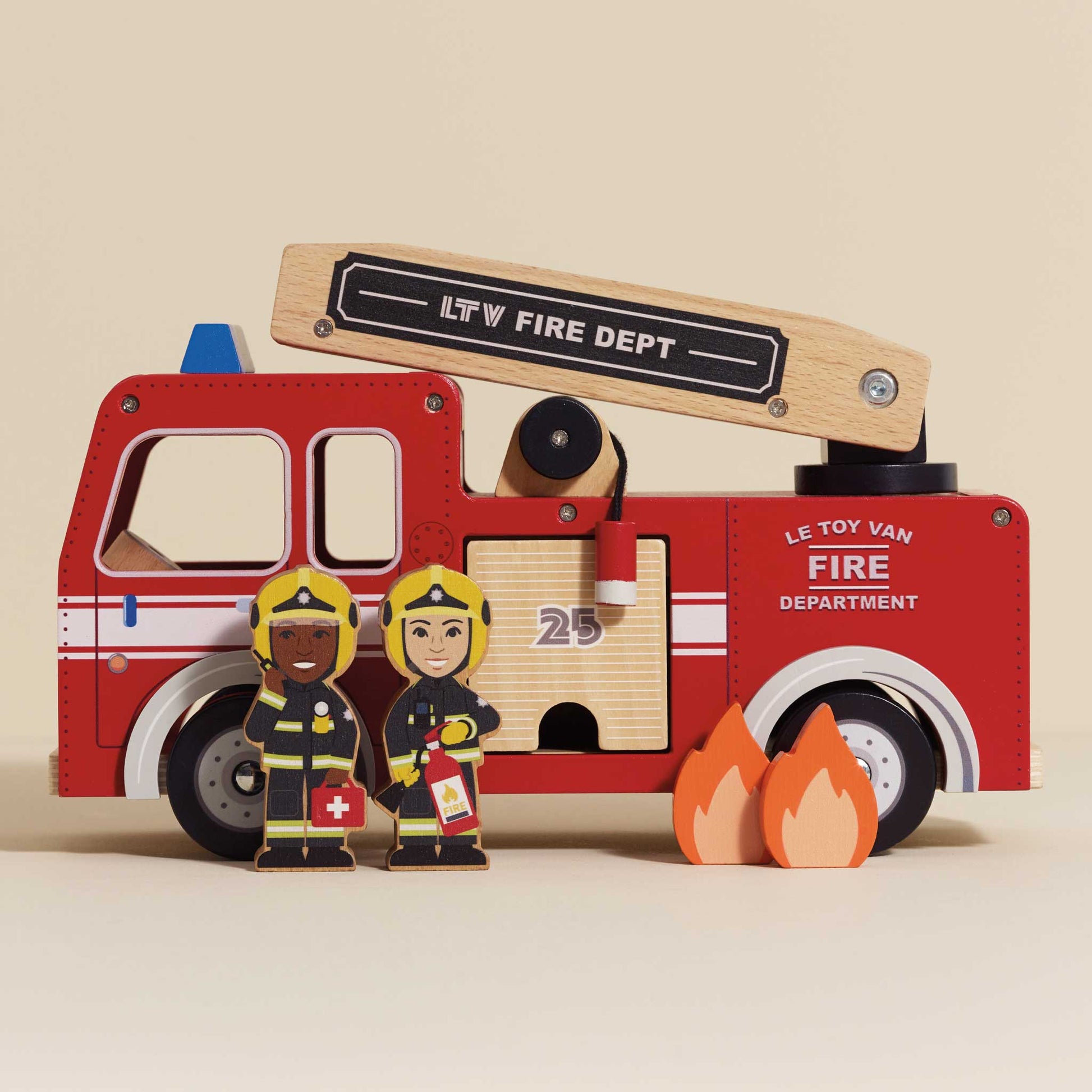 Toy Fire Engine & Characters - Toby Tiger