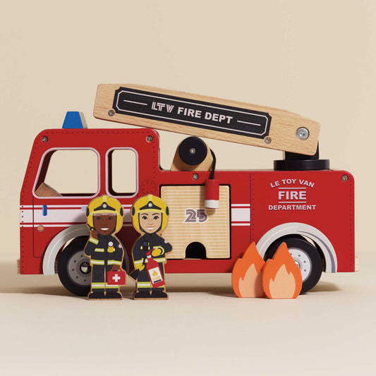 Toy Fire Engine & Characters - Toby Tiger