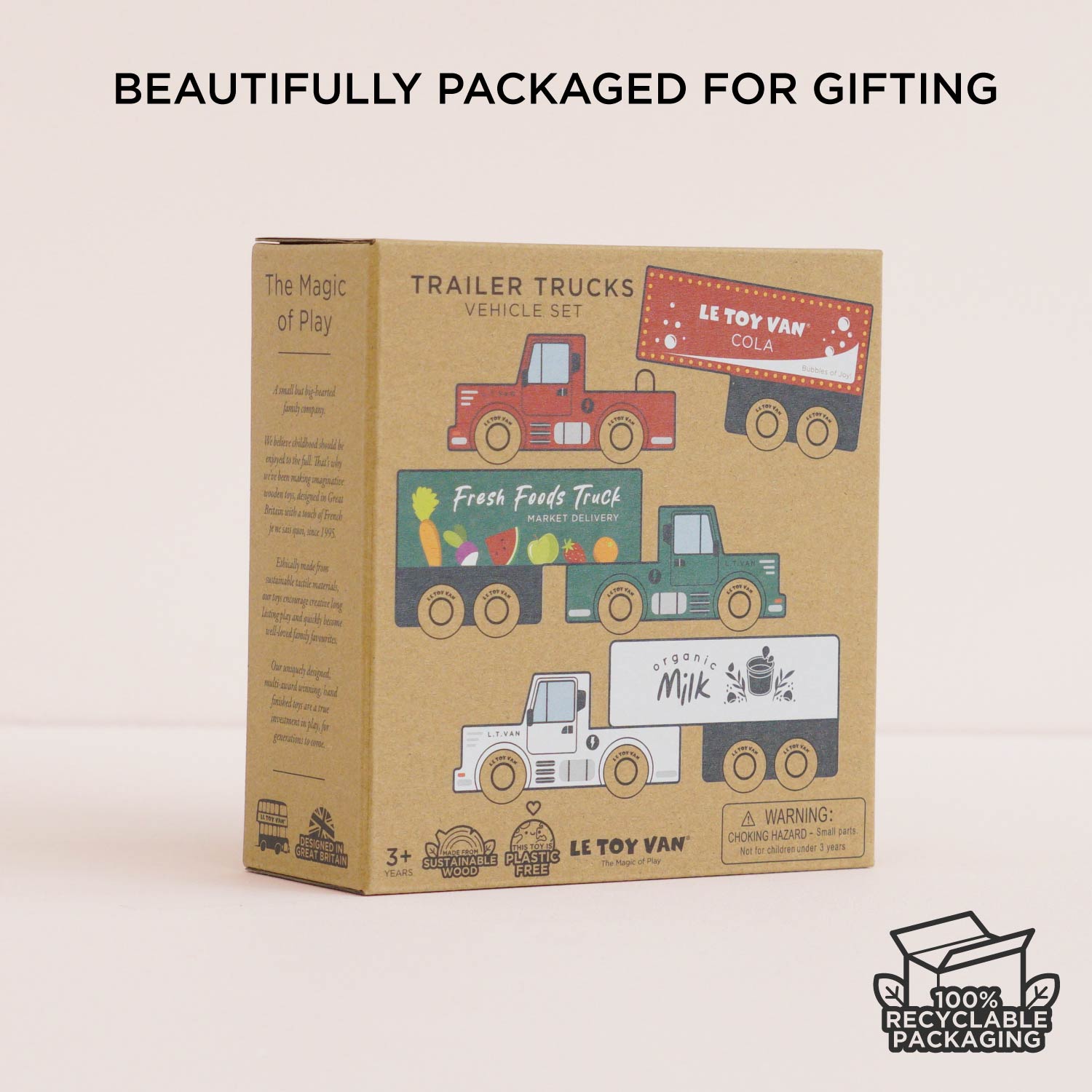 Wooden Trailer Truck Set - Toby Tiger UK
