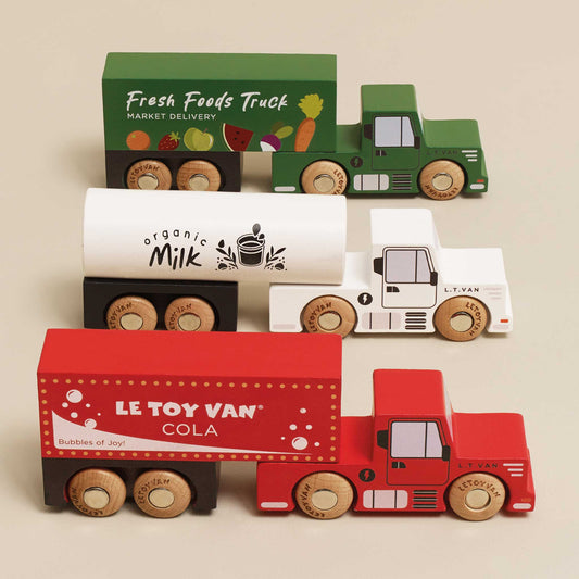 Wooden Trailer Truck Set - Toby Tiger UK