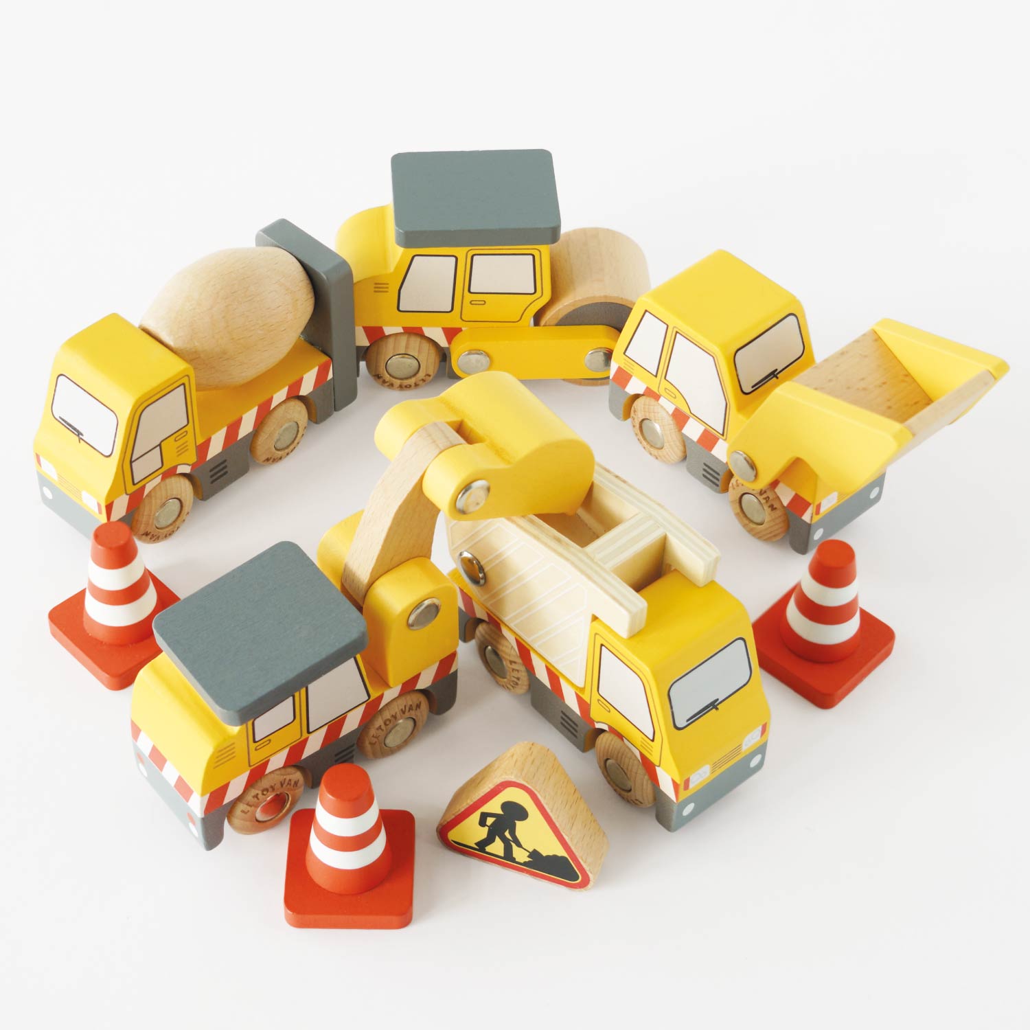 Construction Toy Cars, Trucks & Diggers Gift Set - Toby Tiger UK