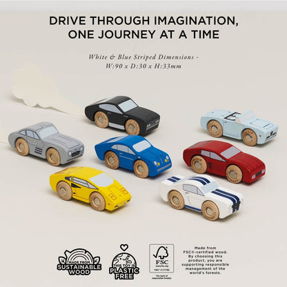 Classic Wooden Sports Car Gift Set - Toby Tiger UK