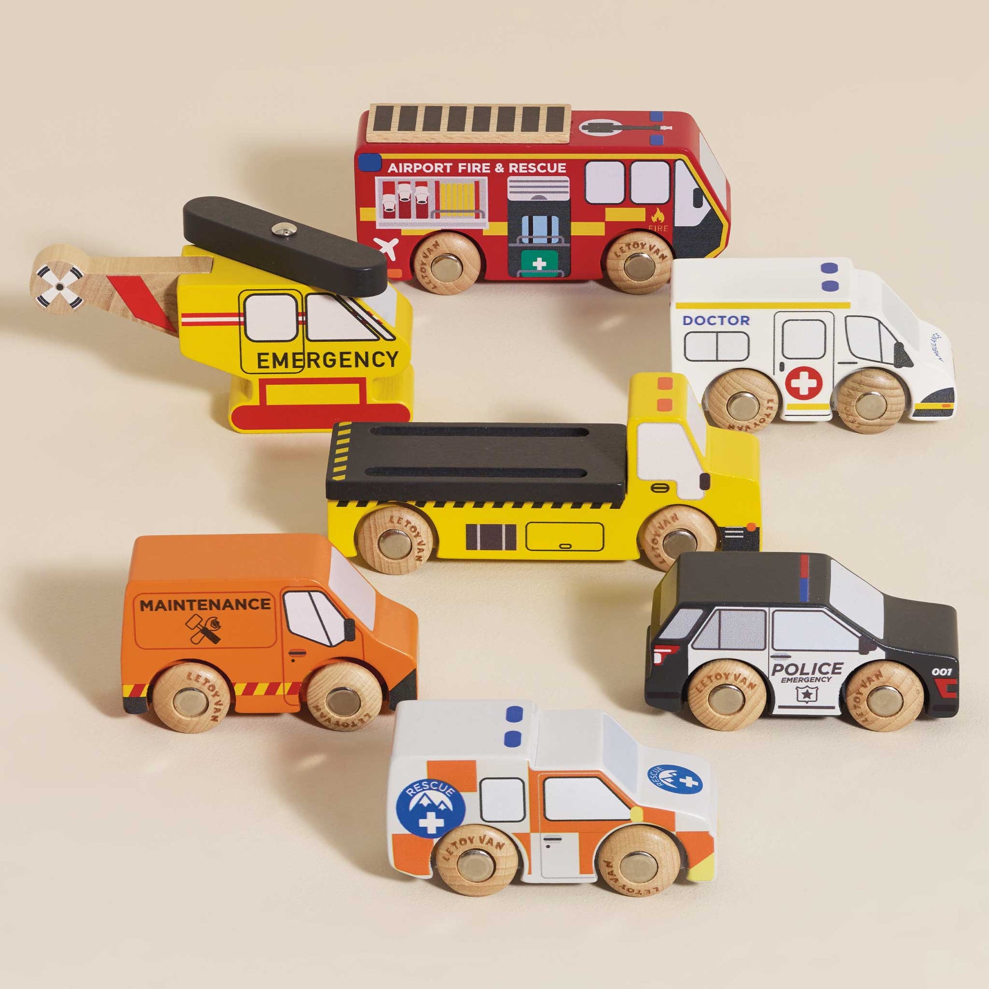 Emergency Helicopter & Rescue Car Gift Set - Toby Tiger UK