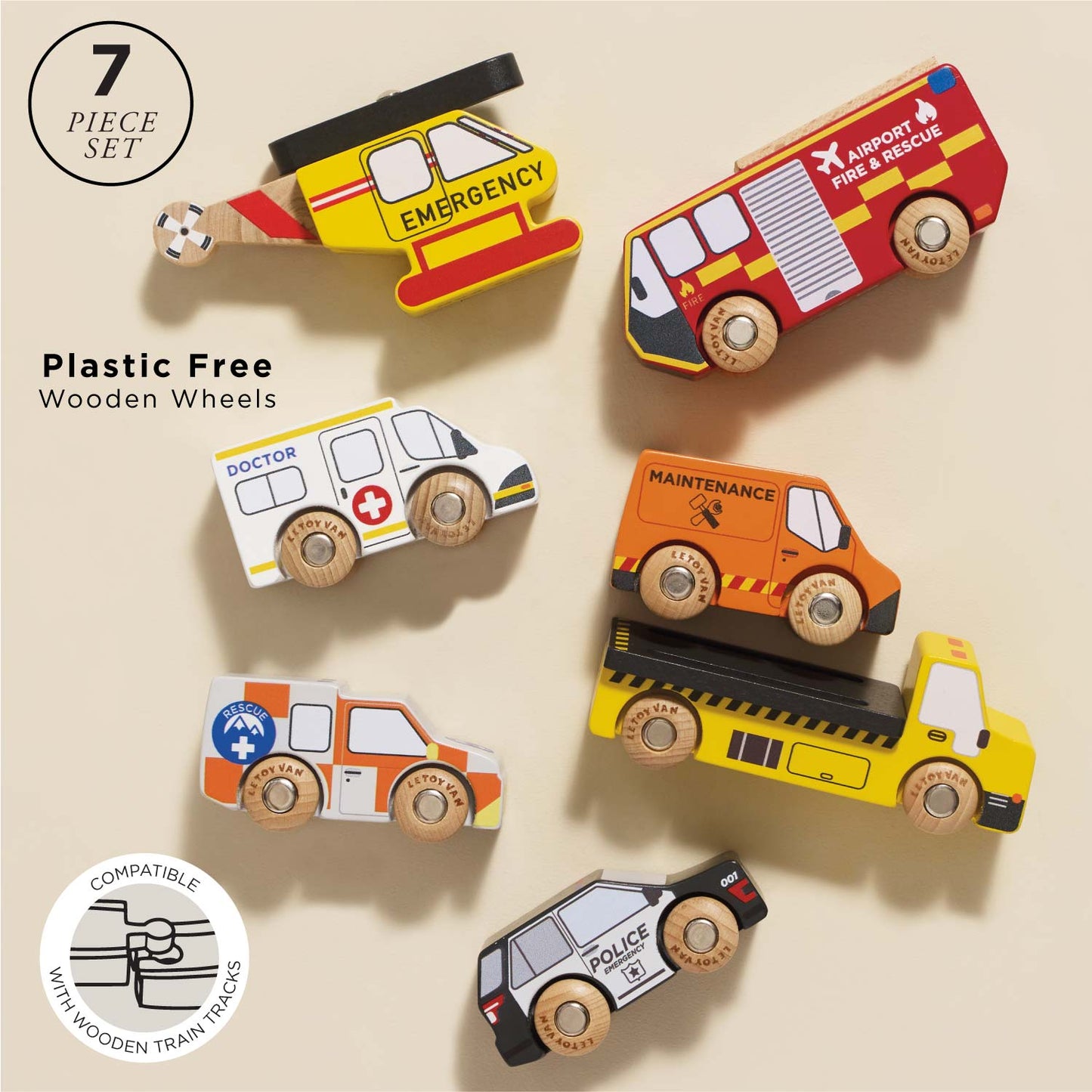 Emergency Helicopter & Rescue Car Gift Set - Toby Tiger UK