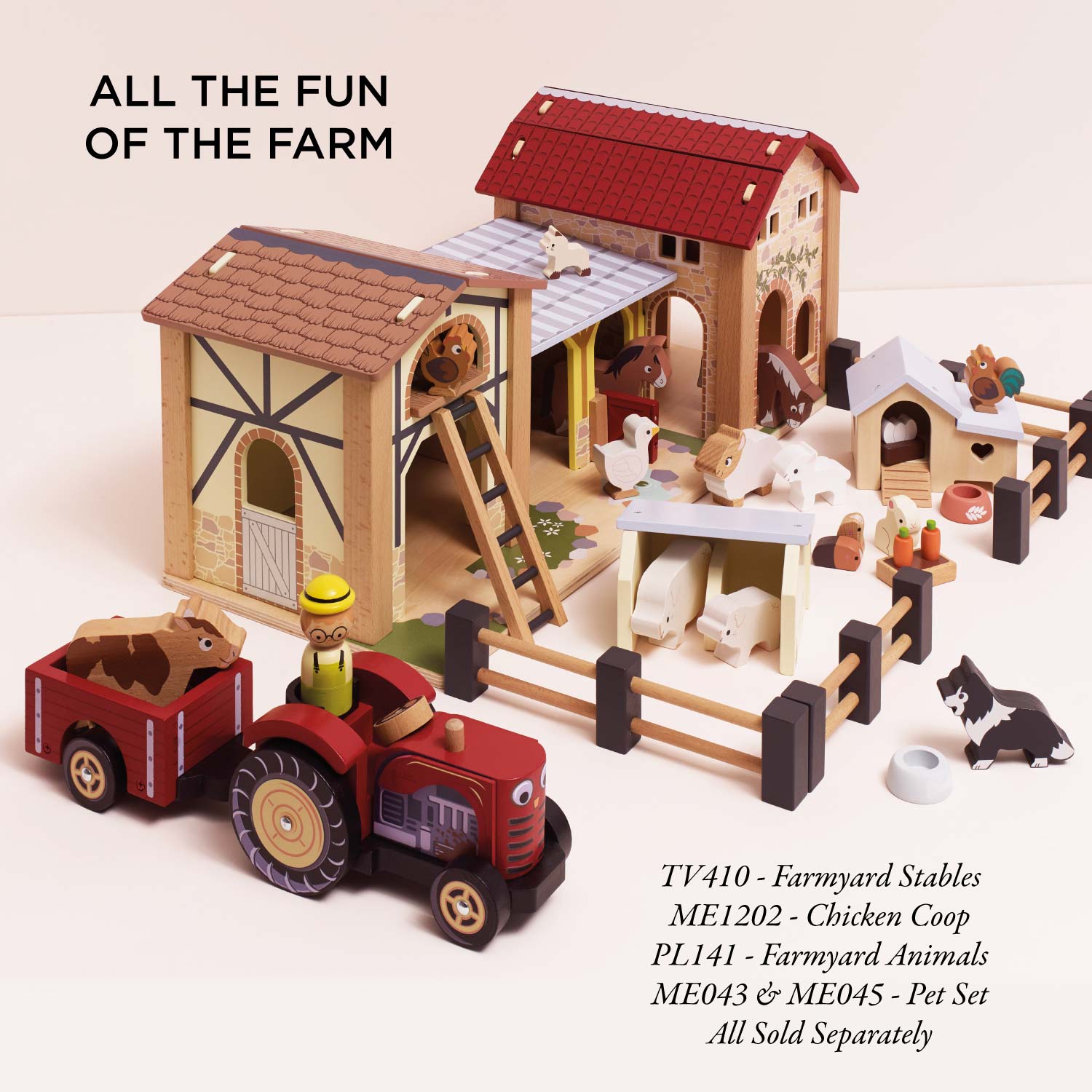 Farmyard Tractor & Trailer - Toby Tiger UK