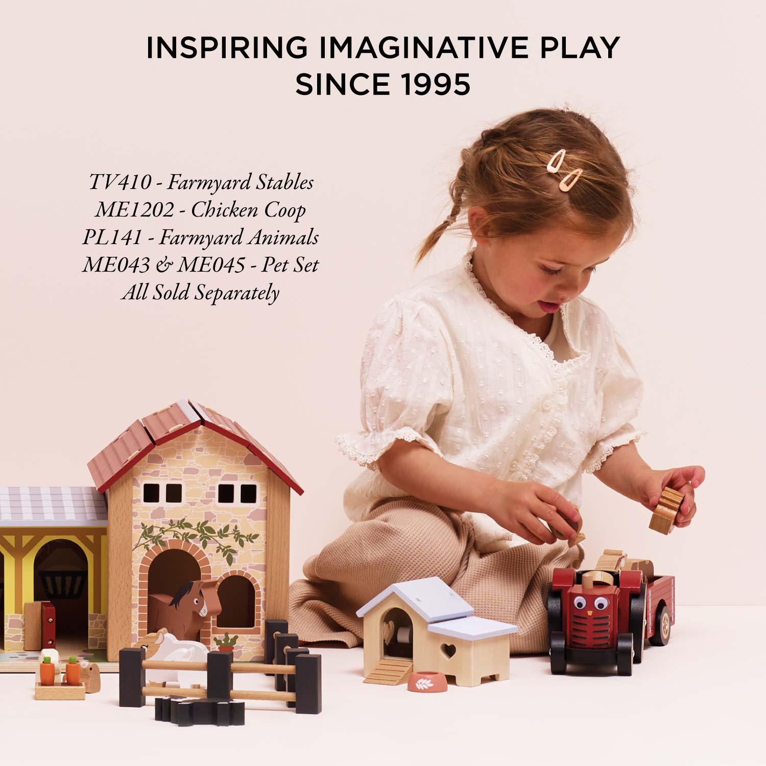 Farmyard Tractor & Trailer - Toby Tiger UK