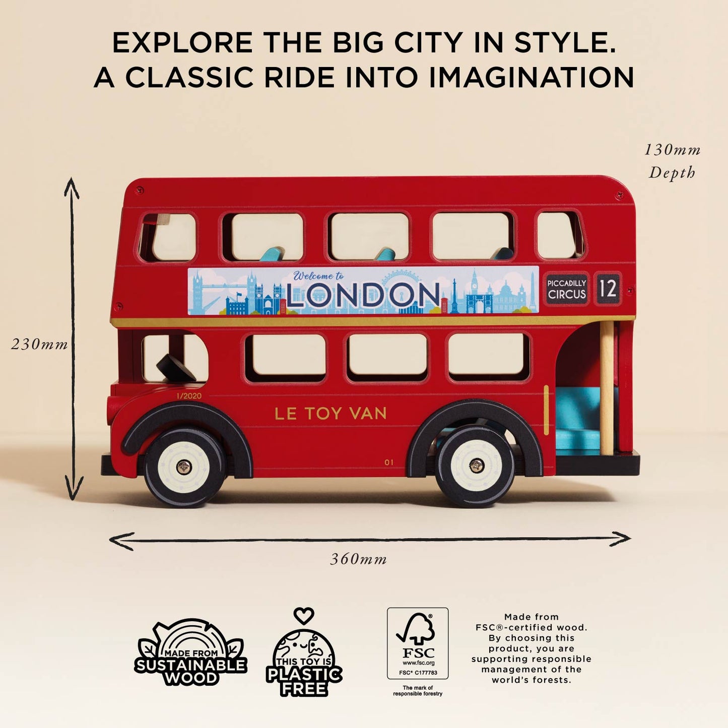 London Wooden Bus - Toby Tiger