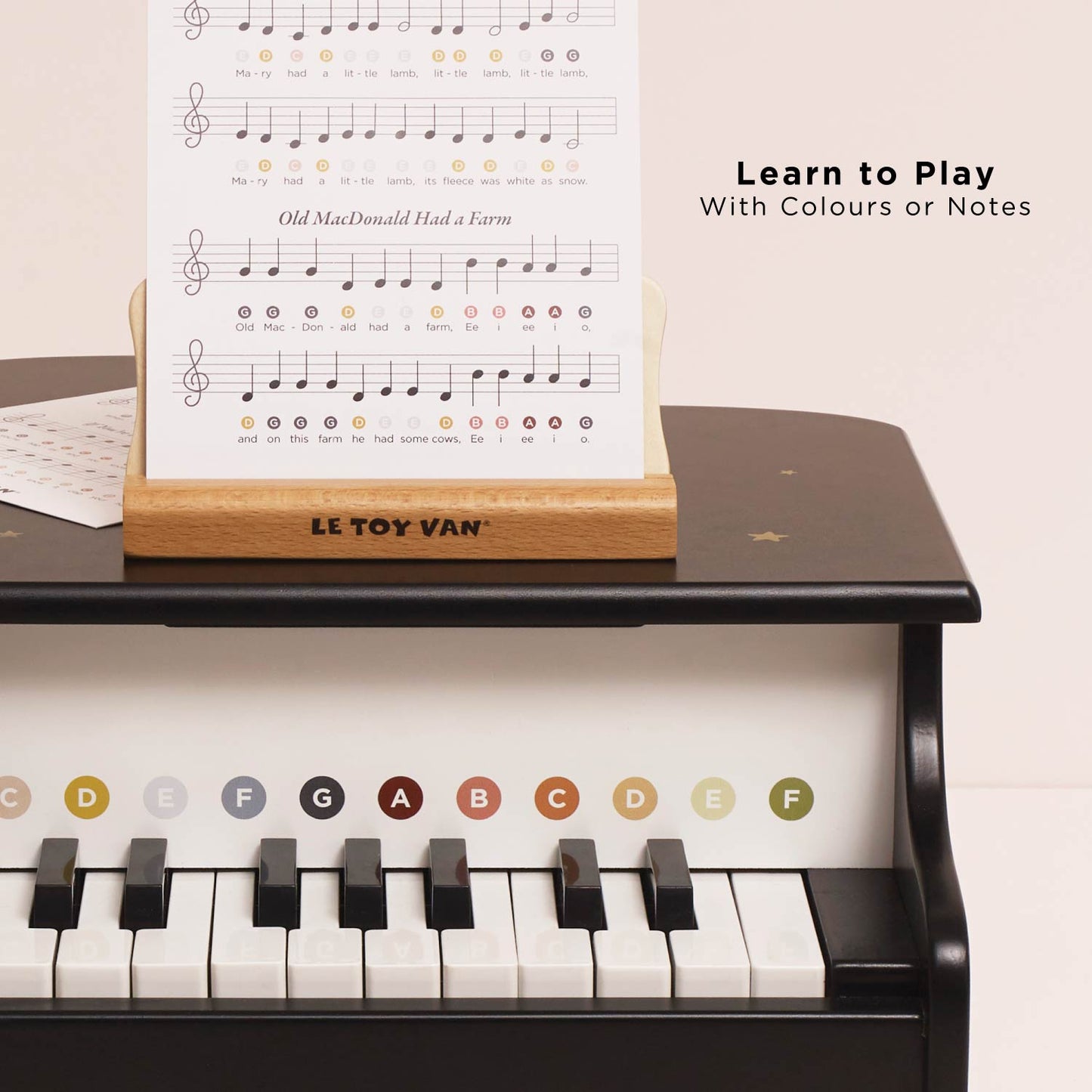 Wooden Grand Piano Toy - Toby Tiger