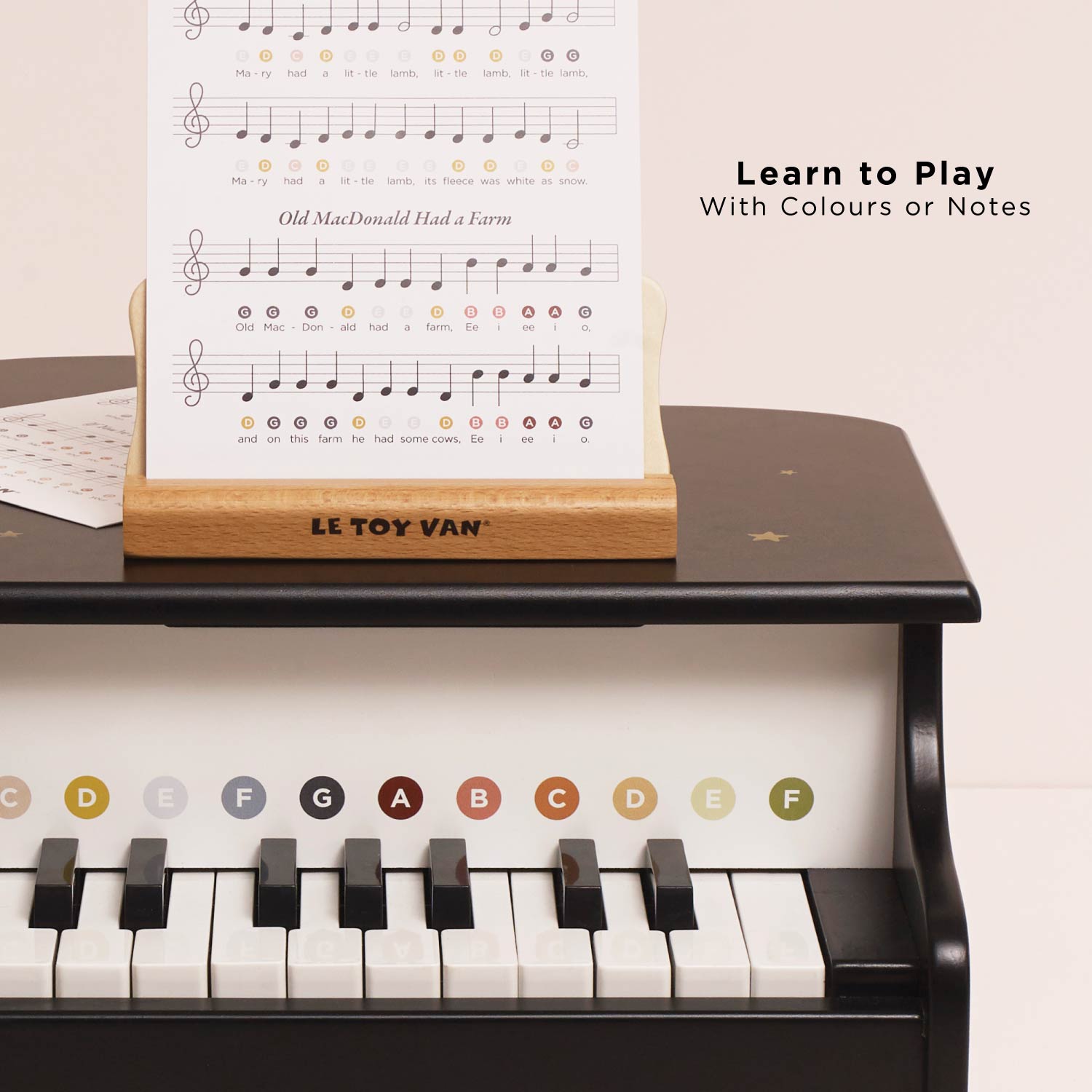 Wooden Grand Piano Toy - Toby Tiger