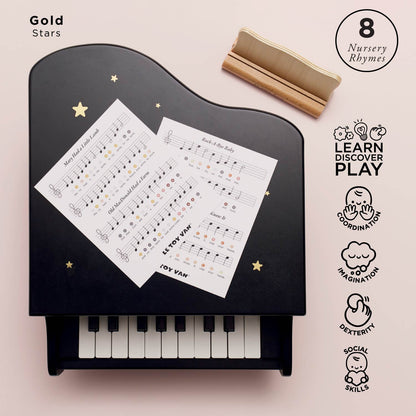 Wooden Grand Piano Toy - Toby Tiger