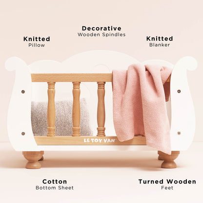 Dolls Wooden Cot - Toby Tiger